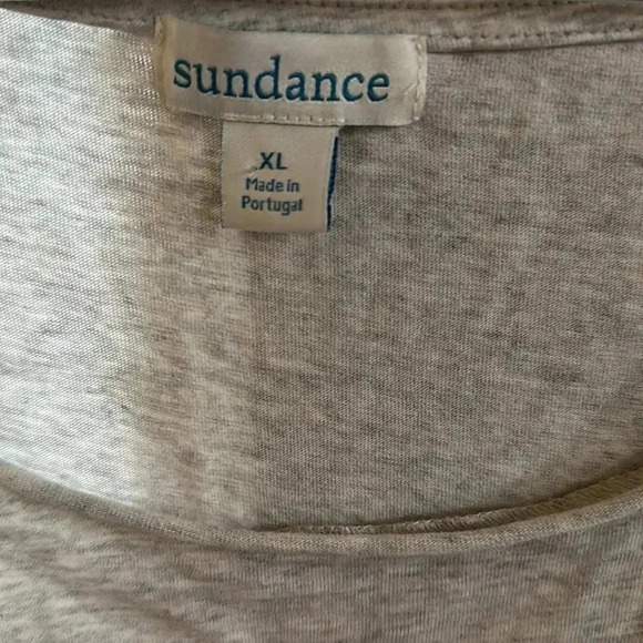 Sundance Light Heather Gray Tunic Top Size XL - Picture 8 of 8